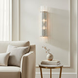 Modern Glam Crystal Dual Cylindrical Wall Sconce