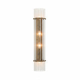 Modern Glam Crystal Dual Cylindrical Wall Sconce