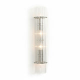 Modern Glam Crystal Dual Cylindrical Wall Sconce