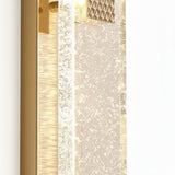 Modern Rose Gold Bubble Crystal Cylinder Wall Sconce