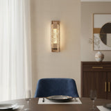 Modern Rose Gold Bubble Crystal Cylinder Wall Sconce