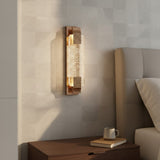 Modern Rose Gold Bubble Crystal Cylinder Wall Sconce
