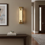 Modern Rose Gold Bubble Crystal Cylinder Wall Sconce