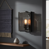 Modern Metal Crystal Linear Wall Sconce
