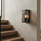 Modern Metal Crystal Linear Wall Sconce