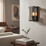 Modern Metal Crystal Linear Wall Sconce