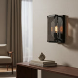Modern Metal Crystal Linear Wall Sconce