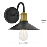 Modern Circular Metal Wall Sconce
