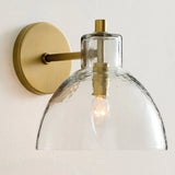Modern Minimalist Glass Metal Bowl Wall Lamp