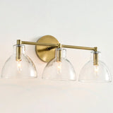 Modern Minimalist Glass Metal Bowl Wall Lamp