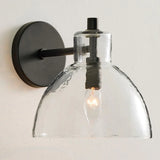 Modern Minimalist Glass Metal Bowl Wall Lamp