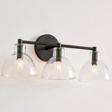 Modern Minimalist Glass Metal Bowl Wall Lamp