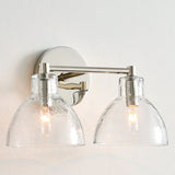 Modern Minimalist Glass Metal Bowl Wall Lamp