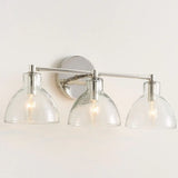 Modern Minimalist Glass Metal Bowl Wall Lamp
