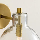Modern Minimalist Glass Metal Bowl Wall Lamp