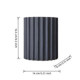 Modern Striped Resin Cylindrical Wall Sconce