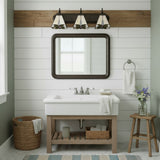Tiffany Indoor Glass 3-Light Bathroom Vanity Wall Sconce