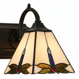 Tiffany Indoor Glass 3-Light Bathroom Vanity Wall Sconce