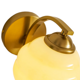 Vintage Metal Round Glass Wall Sconce