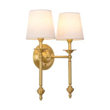 Vintage Gold Copper Wall Sconce