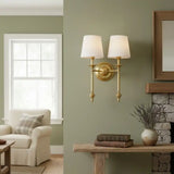 Vintage Gold Copper Wall Sconce