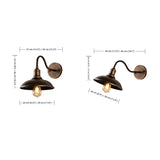 Vintage Gooseneck Outdoor Metal Wall Light