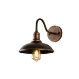 Vintage Gooseneck Outdoor Metal Wall Light