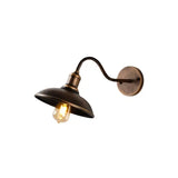 Vintage Gooseneck Outdoor Metal Wall Light