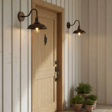 Vintage Gooseneck Outdoor Metal Wall Light
