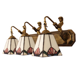 Vintage Tiffany Glass Wall Sconce