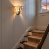 Tiffany Art Deco Conical Glass Wall Light