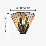 Tiffany Art Deco Conical Glass Wall Light