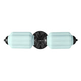 Vintage Double-Head Glass Eloise Wall Sconce