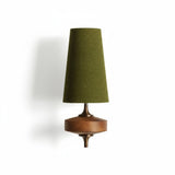 Vintage Fabric Shade Curved Wall Sconce Lighting Fixture
