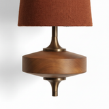 Vintage Fabric Shade Curved Wall Sconce Lighting Fixture