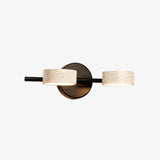 Wabi-Sabi Natural Travertine Metal Wall Light