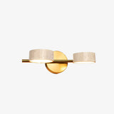 Wabi-Sabi Natural Travertine Metal Wall Light