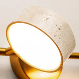 Wabi-Sabi Natural Travertine Metal Wall Light