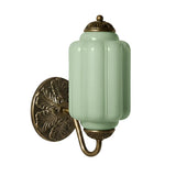 Vintage Glass Lantern-Shaped Eloise Wall Sconce