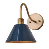 Vintage Directional Metal Cone Wall Lamp