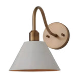 Vintage Directional Metal Cone Wall Lamp
