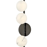 Modern Glass Ball String Three-Lamp Wall Lamp