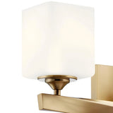 Modern Champagne Bronze Opal Wall Lamp