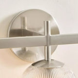 Luxury Metal Frame Glass Shade Wall Lamp