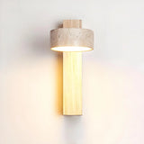 Vintage Minimalist Walnut Vertical Wall Sconce