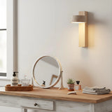 Vintage Minimalist Walnut Vertical Wall Sconce