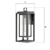 Industrial Seedy Glass Lantern Wall Lamp