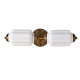 Vintage Double-Head Glass Eloise Wall Sconce