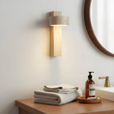 Vintage Minimalist Walnut Vertical Wall Sconce