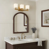 Modern Champagne Bronze Opal Wall Lamp